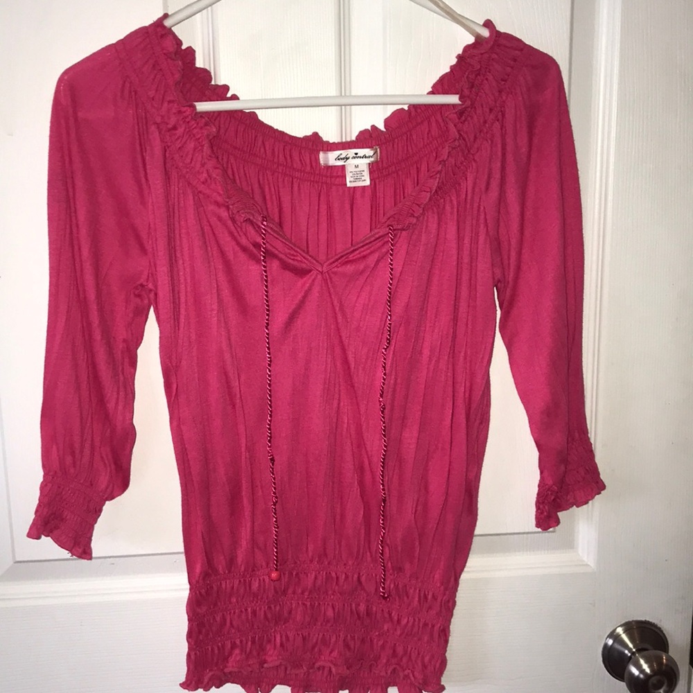 ❤️3 for $10❤️ Pink Blouse - Juniors Size Medium